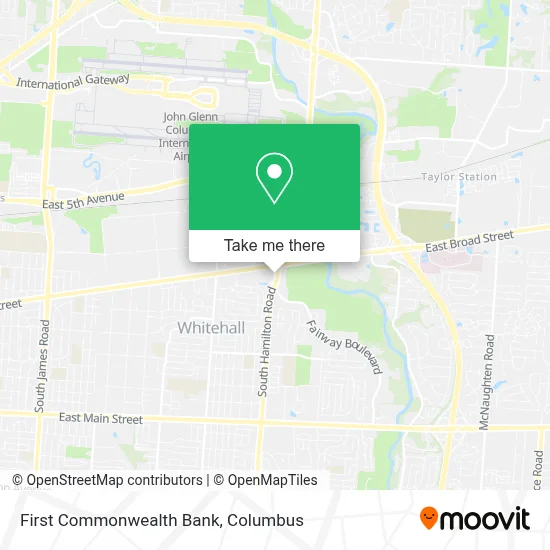 First Commonwealth Bank map