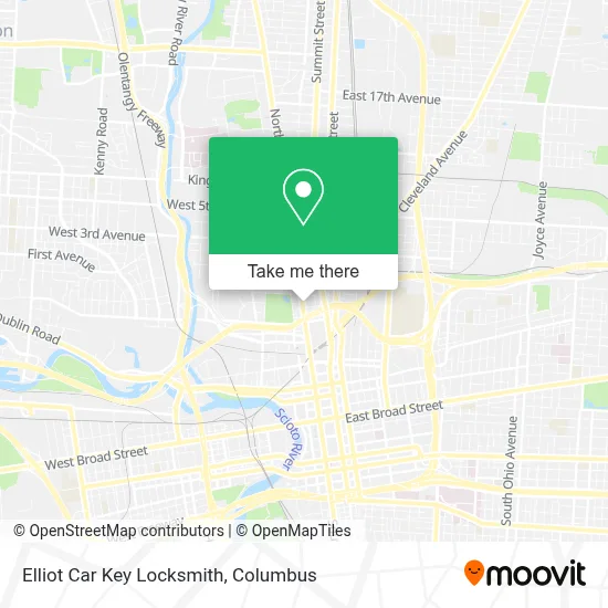 Elliot Car Key Locksmith map