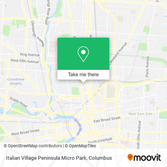 Italian Village Peninsula Micro Park map