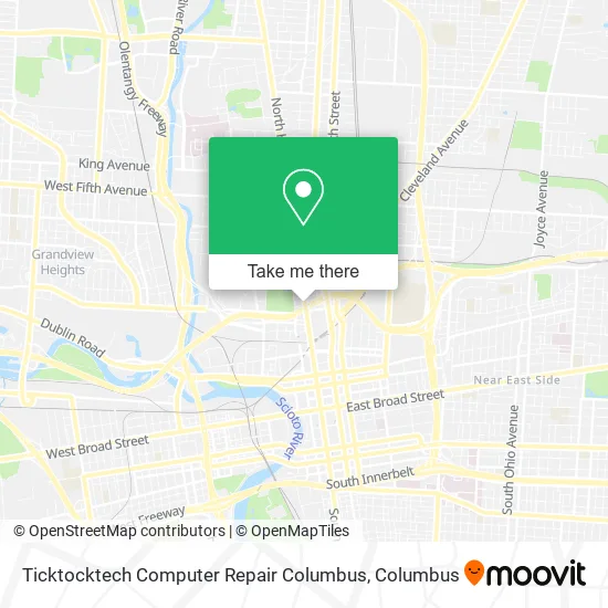 Ticktocktech Computer Repair Columbus map