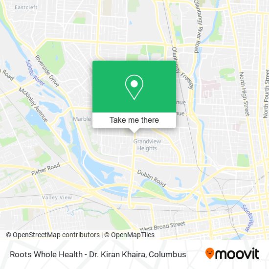 Roots Whole Health - Dr. Kiran Khaira map
