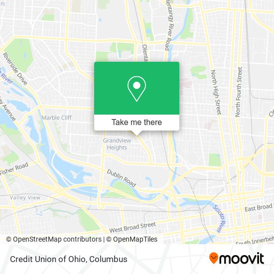 Mapa de Credit Union of Ohio