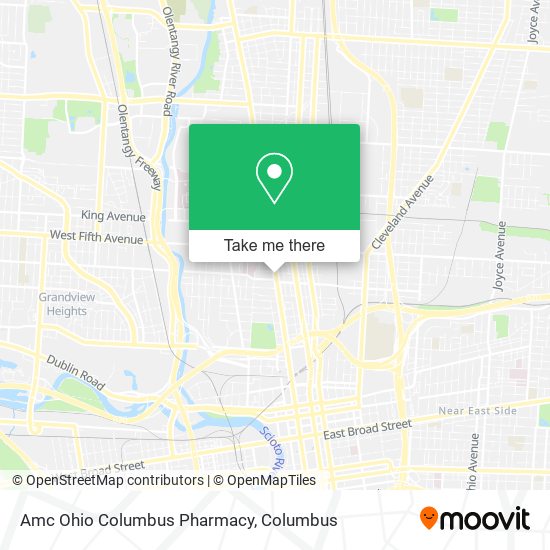 Mapa de Amc Ohio Columbus Pharmacy