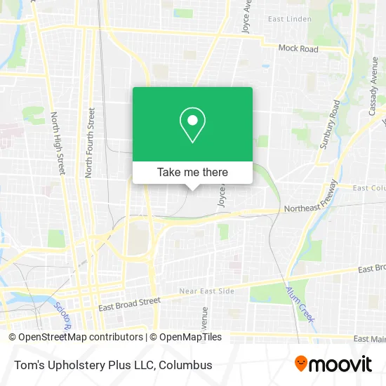 Mapa de Tom's Upholstery Plus LLC