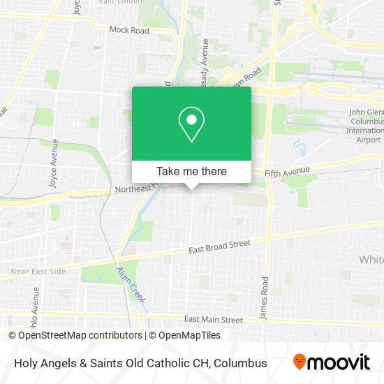 Holy Angels & Saints Old Catholic CH map