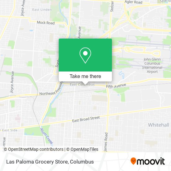 Las Paloma Grocery Store map