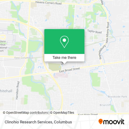 Clinohio Research Services map