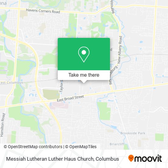 Messiah Lutheran Luther Haus Church map