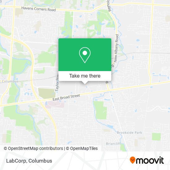 LabCorp map