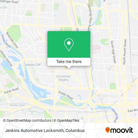 Mapa de Jenkins Automotive Locksmith