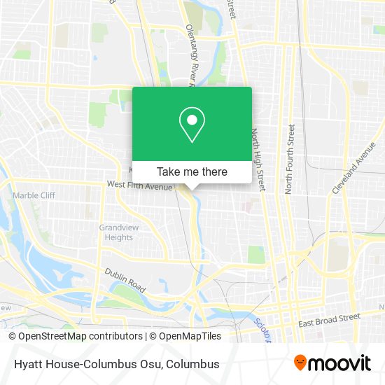 Hyatt House-Columbus Osu map