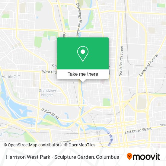 Harrison West Park - Sculpture Garden map