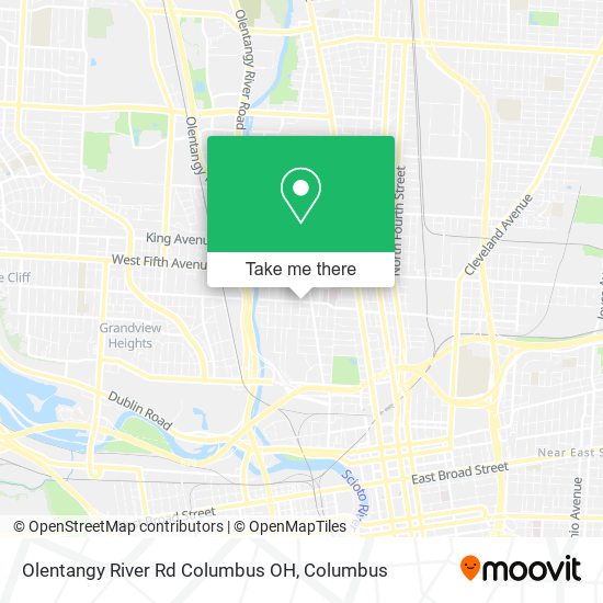 Mapa de Olentangy River Rd Columbus OH