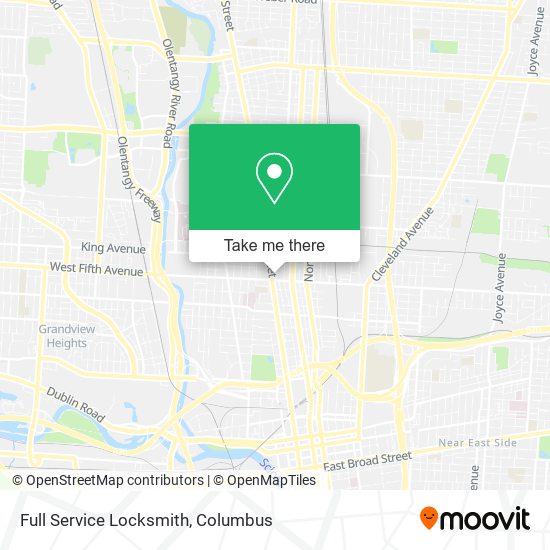 Full Service Locksmith map