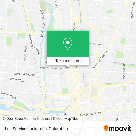 Full Service Locksmith map