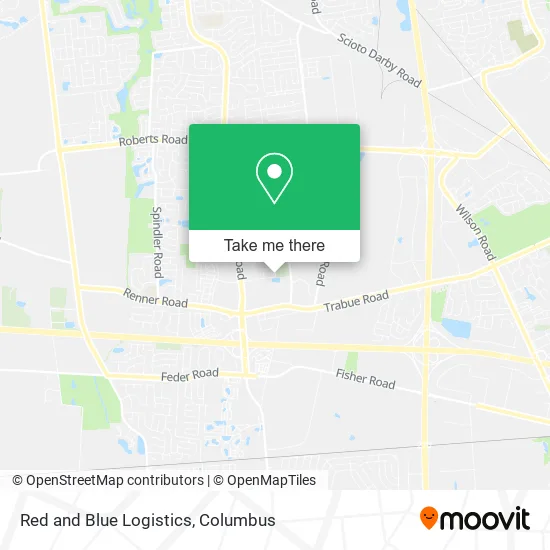 Red and Blue Logistics map