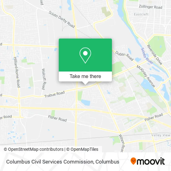 Columbus Civil Services Commission map
