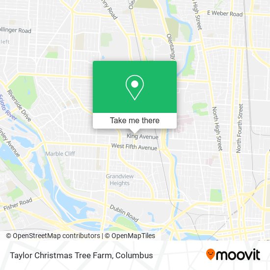 Taylor Christmas Tree Farm map