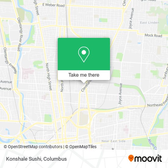 Mapa de Konshale Sushi