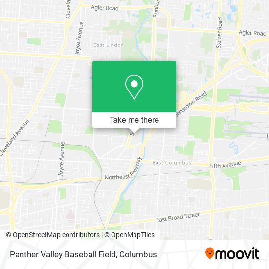 Panther Valley Baseball Field map