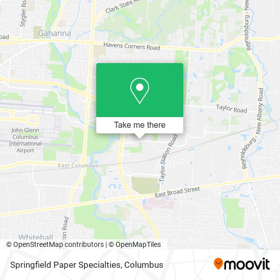 Springfield Paper Specialties map