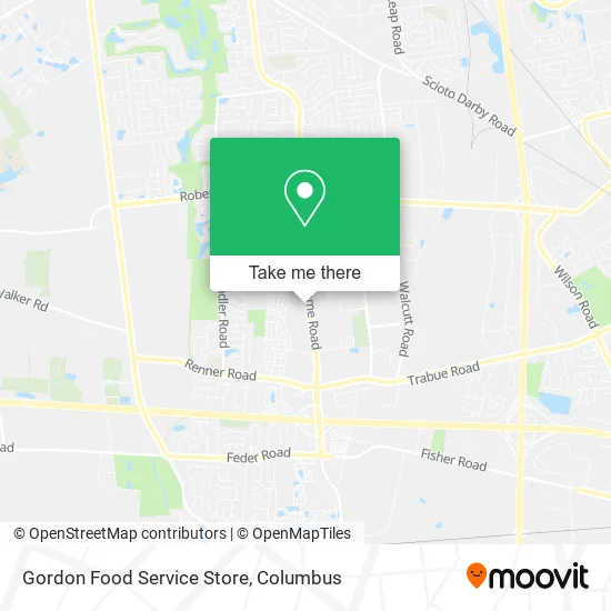 Gordon Food Service Store map