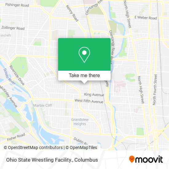 Mapa de Ohio State Wrestling Facility.