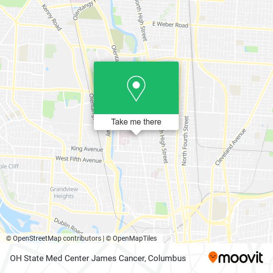 Mapa de OH State Med Center James Cancer