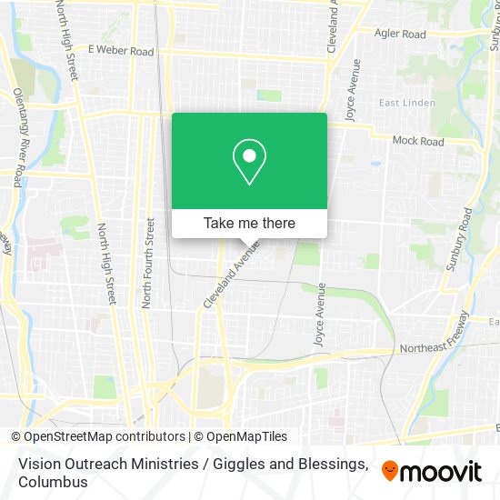 Mapa de Vision Outreach Ministries / Giggles and Blessings