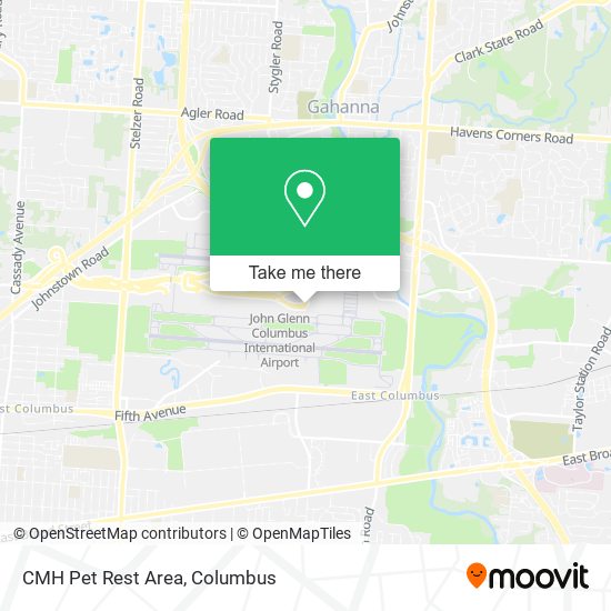 Mapa de CMH Pet Rest Area