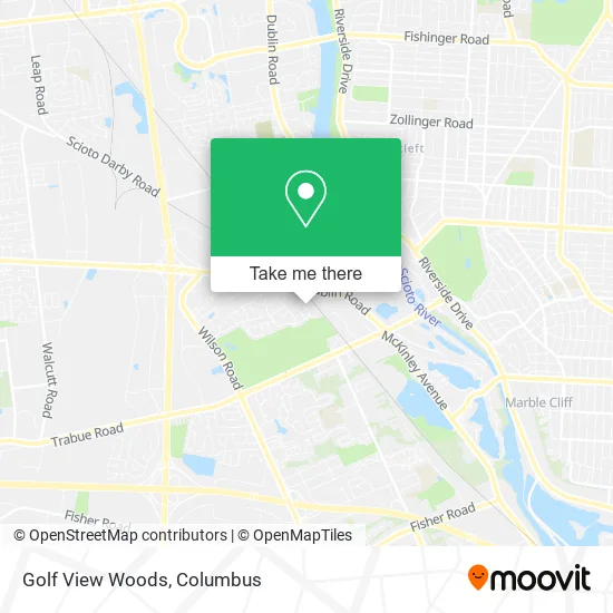 Golf View Woods map