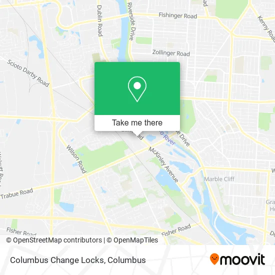 Columbus Change Locks map