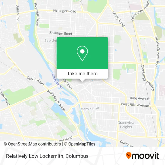 Relatively Low Locksmith map