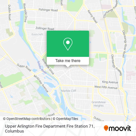 Mapa de Upper Arlington Fire Department Fire Station 71