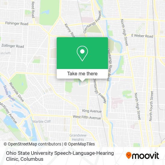 Mapa de Ohio State University Speech-Language-Hearing Clinic