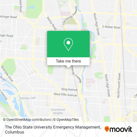 The Ohio State University Emergency Management map