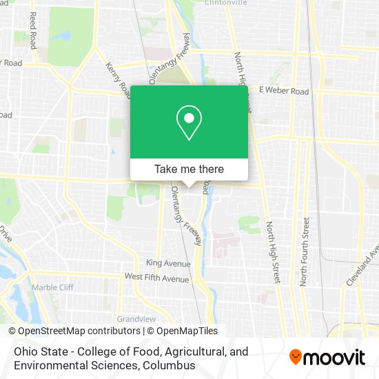 Ohio State - College of Food, Agricultural, and Environmental Sciences map