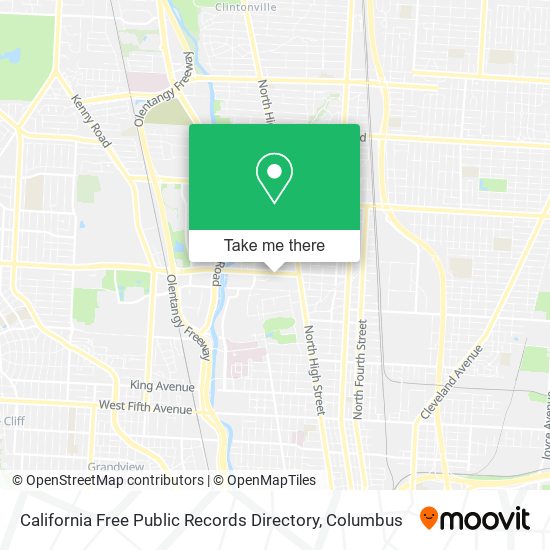 California Free Public Records Directory map