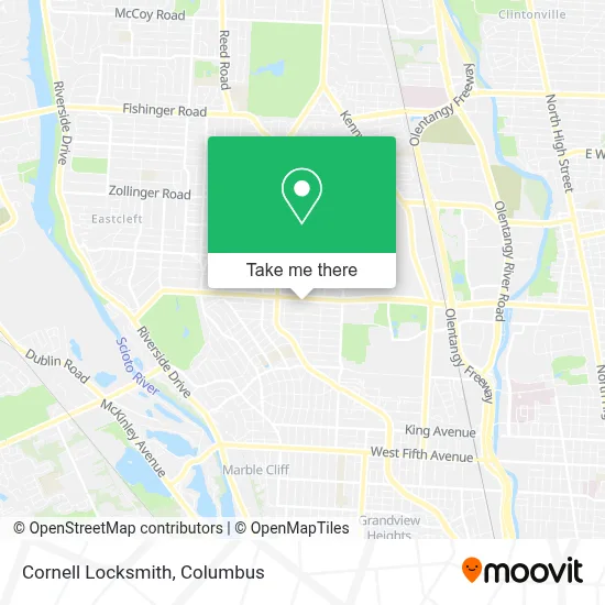 Cornell Locksmith map