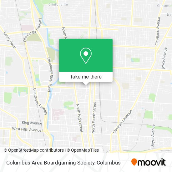 Mapa de Columbus Area Boardgaming Society