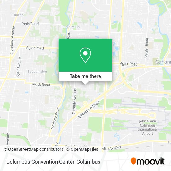 Columbus Convention Center map