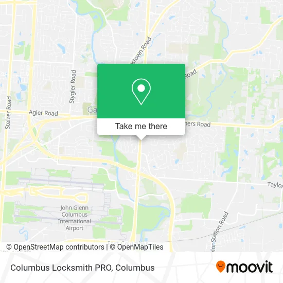 Columbus Locksmith PRO map