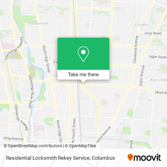 Residential Locksmith Rekey Service map