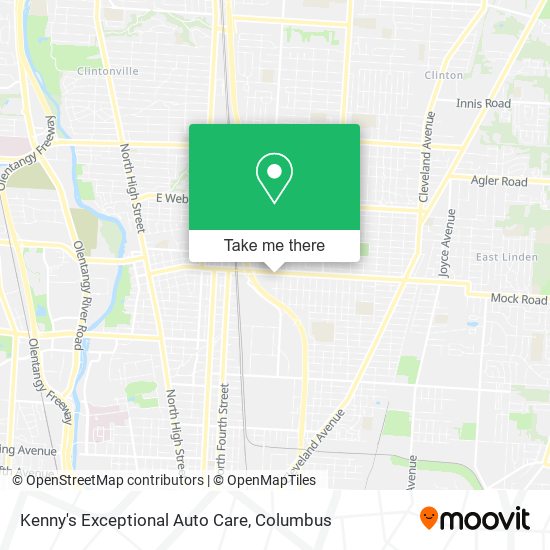 Mapa de Kenny's Exceptional Auto Care