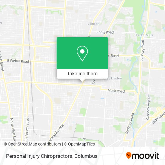 Personal Injury Chiropractors map