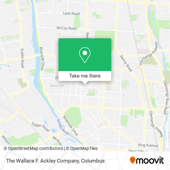 The Wallace F. Ackley Company map