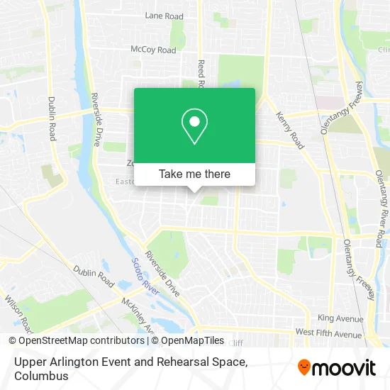 Mapa de Upper Arlington Event and Rehearsal Space