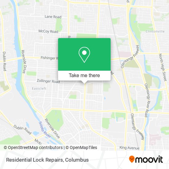 Residential Lock Repairs map