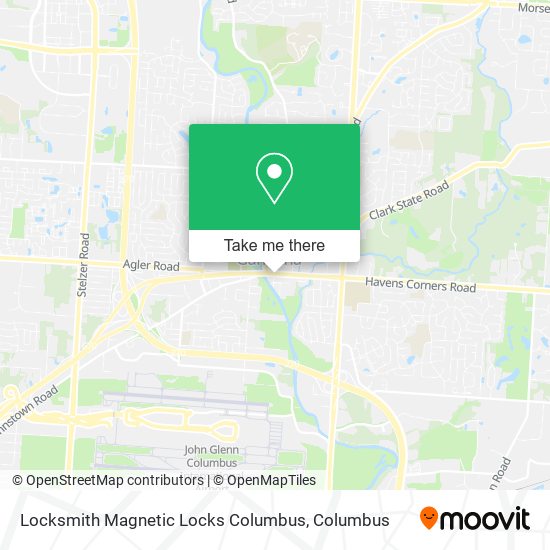 Locksmith Magnetic Locks Columbus map