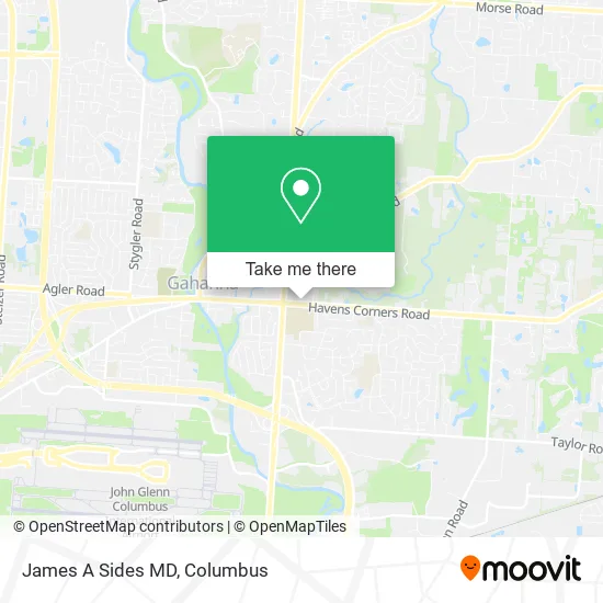 James A Sides MD map